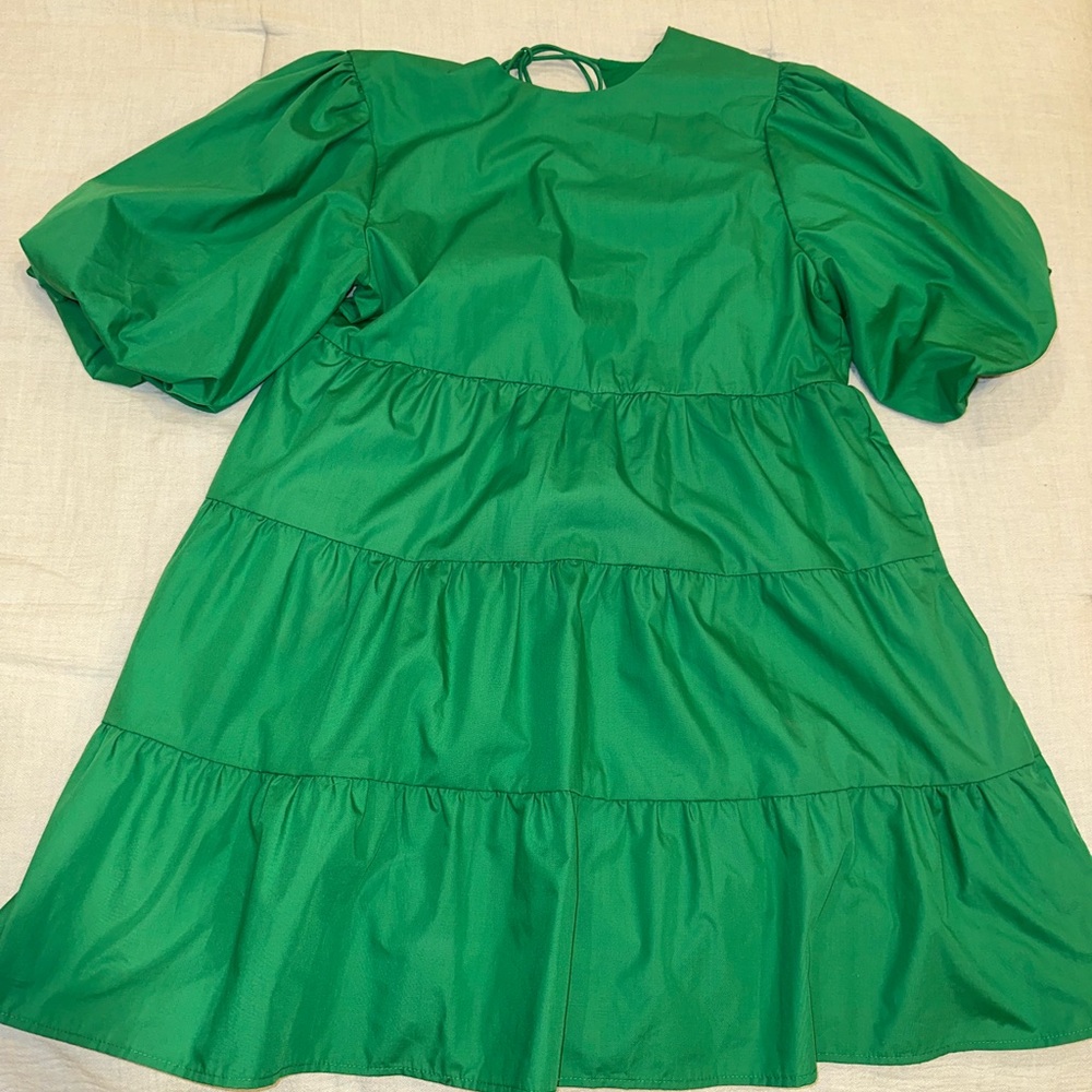 Elegant Green Mini Dress